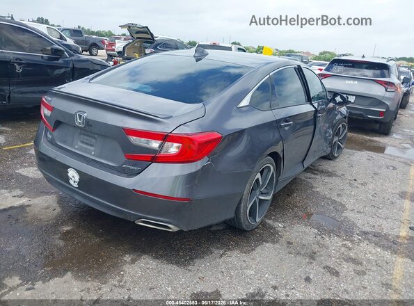 1HGCV1F39KA119038 2019 HONDA ACCORD Gray Հետևի աջ
