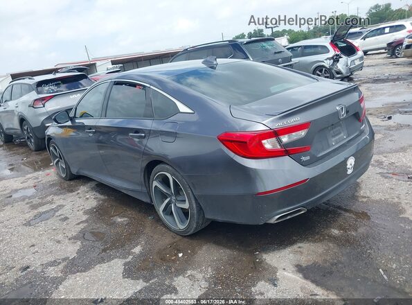 1HGCV1F39KA119038 2019 HONDA ACCORD Gray Հետևի ձախ