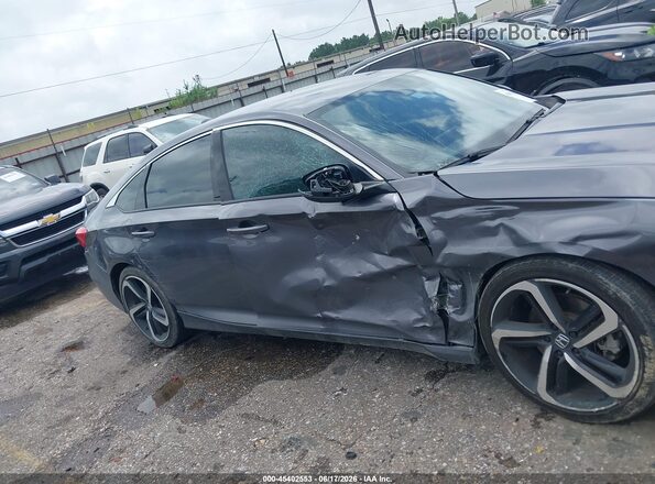 1HGCV1F39KA119038 2019 HONDA ACCORD Gray Սալոնի հետևի տեսք