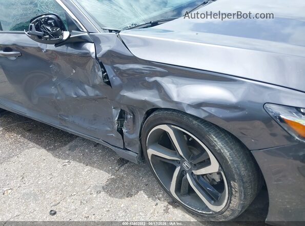 1HGCV1F39KA119038 2019 HONDA ACCORD Gray Դիմացի տեսք