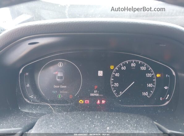 1HGCV1F39KA130024 2019 HONDA ACCORD Серый Вид задних сидений