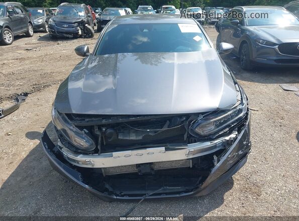 1HGCV1F39KA130024 2019 HONDA ACCORD Серый Вид задней части салона