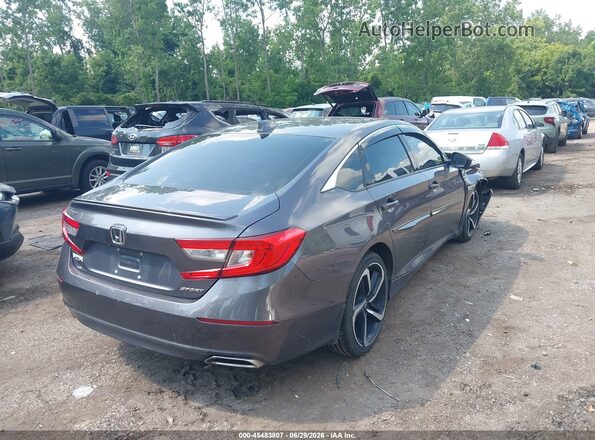 1HGCV1F39KA130024 2019 HONDA ACCORD Серый Задняя правая четверть