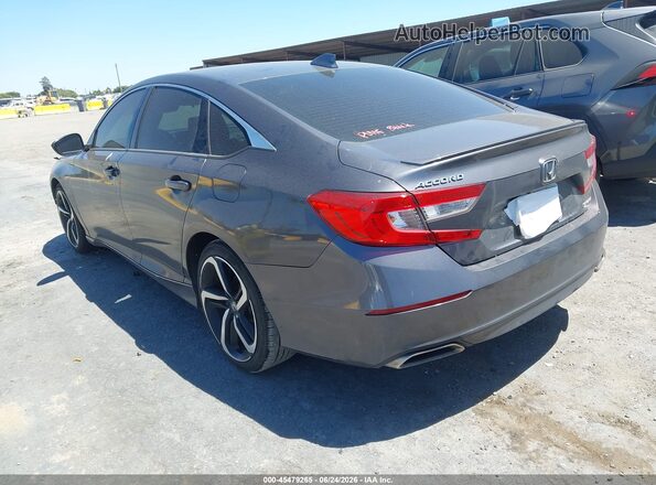 1HGCV1F39KA148006 2019 HONDA ACCORD Серый Задняя левая четверть