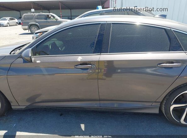 1HGCV1F39KA148006 2019 HONDA ACCORD Серый Вид задней части салона