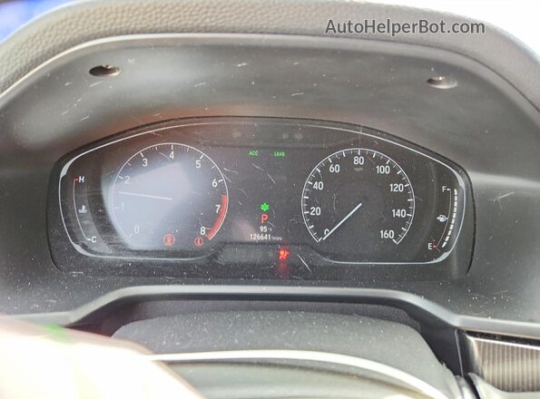 1HGCV1F39KA160401 2019 HONDA ACCORD Синий Вид щитка приборов