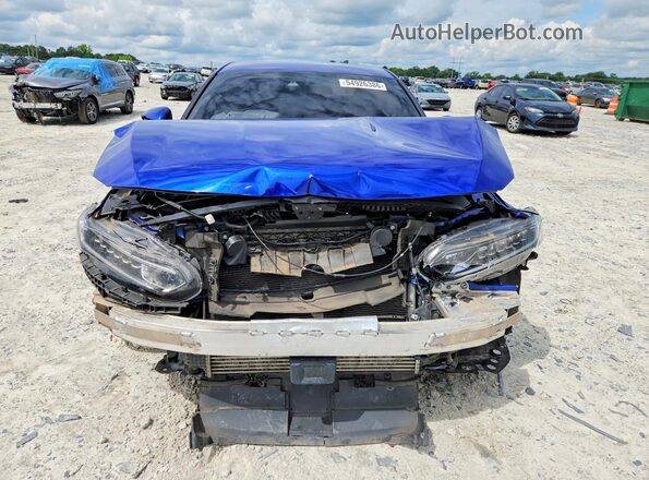 1HGCV1F39KA160401 2019 HONDA ACCORD Синий Вид спереди