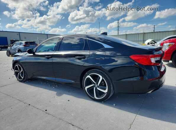 1HGCV1F39KA170989 2019 HONDA ACCORD Black Tył lewy