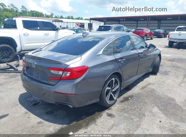 1HGCV1F39KA174525 2019 HONDA ACCORD Gray Rear right