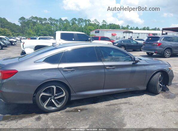 1HGCV1F39KA174525 2019 HONDA ACCORD Gray Rear interior view