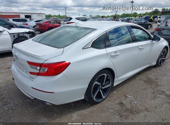 1HGCV1F39KA175786 2019 HONDA ACCORD White Задня права чверть