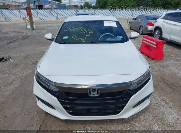 1HGCV1F39KA175786 2019 HONDA ACCORD White Вид щитка приладів