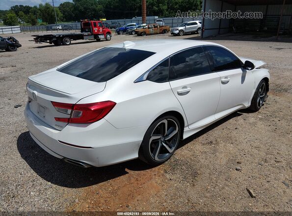 1HGCV1F39LA003694 2020 HONDA ACCORD Белый Задняя правая четверть