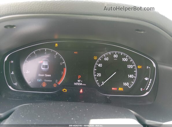 1HGCV1F39LA003694 2020 HONDA ACCORD Белый Вид задних сидений