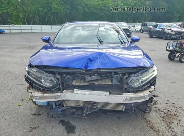 1HGCV1F39LA023413 2020 HONDA ACCORD Blue Вид спереду