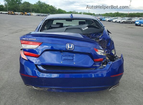 1HGCV1F39LA023413 2020 HONDA ACCORD Blue Вид ззаду