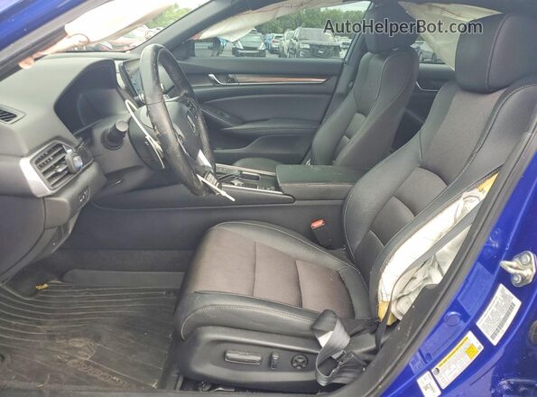 1HGCV1F39LA023413 2020 HONDA ACCORD Blue Вид салону спереду