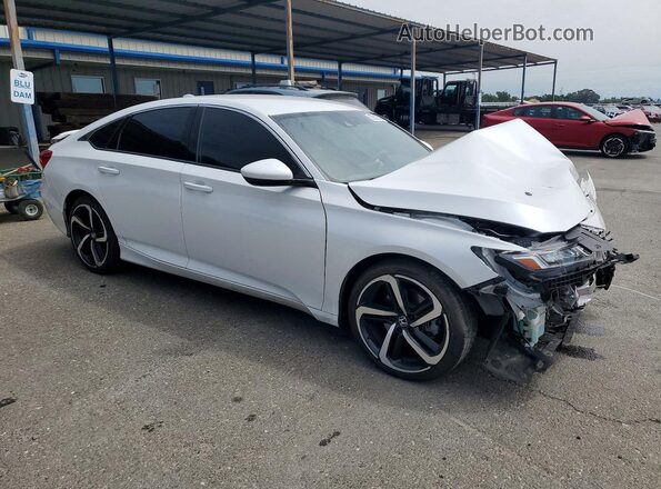 1HGCV1F39LA056816 2020 HONDA ACCORD White Передня права чверть