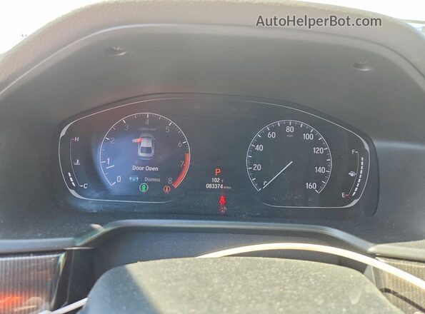 1HGCV1F39LA093199 2020 HONDA ACCORD White Widok zestawu wskaźników