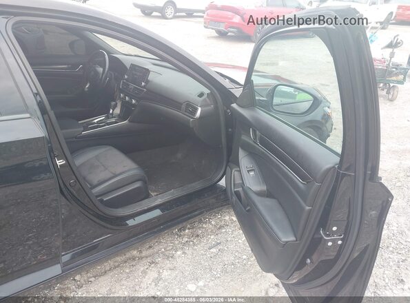 1HGCV1F39LA157807 2020 HONDA ACCORD Black Front interior view