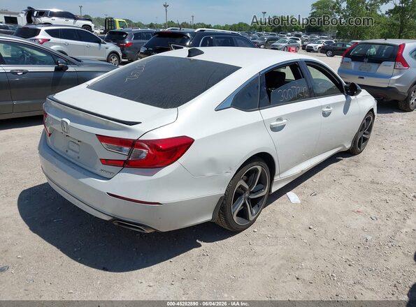 1HGCV1F39MA013742 2021 HONDA ACCORD White უკანა მარჯვენა