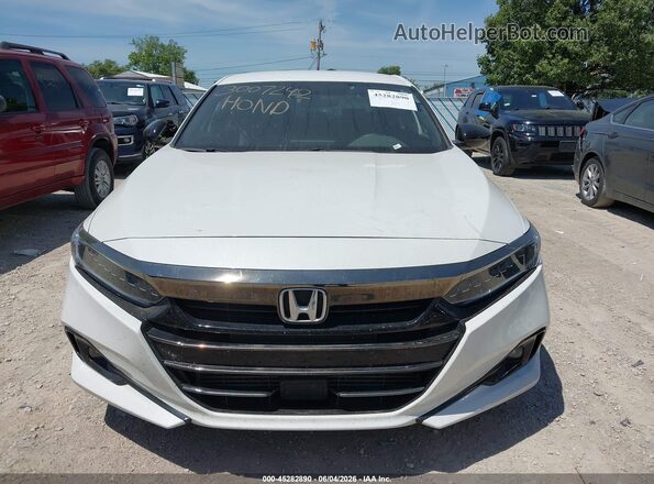 1HGCV1F39MA013742 2021 HONDA ACCORD White ხელსაწყოთა პანელის ხედი