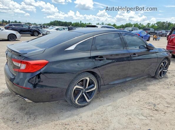 1HGCV1F39MA017855 2021 HONDA ACCORD Черный Задняя правая четверть
