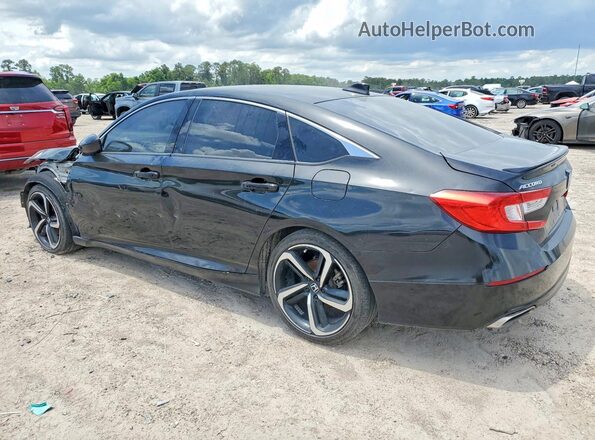 1HGCV1F39MA017855 2021 HONDA ACCORD Черный Задняя левая четверть