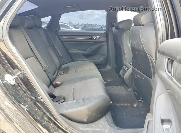 1HGCV1F39MA017855 2021 HONDA ACCORD Черный Вид задней части салона