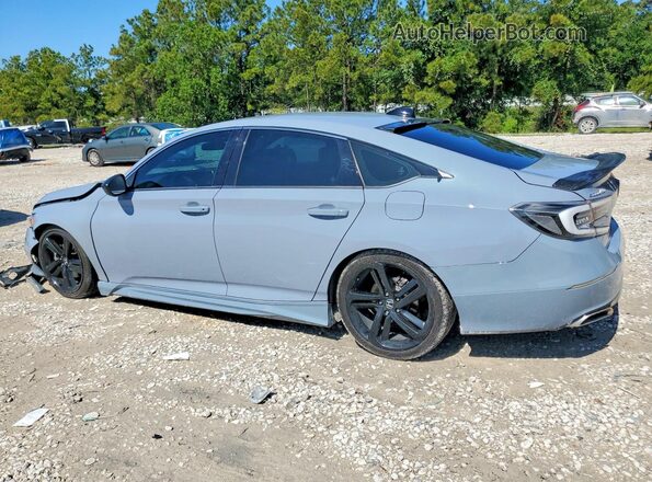 1HGCV1F39MA047843 2021 HONDA ACCORD Gray Հետևի ձախ