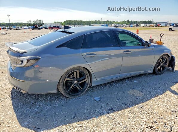 1HGCV1F39MA047843 2021 HONDA ACCORD Gray Հետևի աջ
