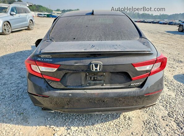 1HGCV1F39MA054887 2021 HONDA ACCORD Black Widok z tyłu