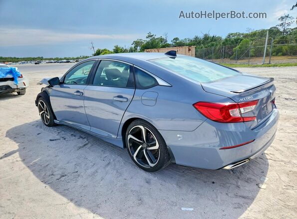 1HGCV1F39NA025441 2022 HONDA ACCORD Gray Հետևի ձախ