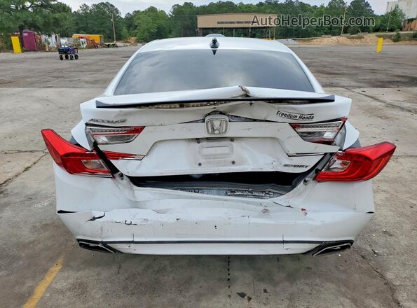1HGCV1F39NA028985 2022 HONDA ACCORD Белый Вид сзади