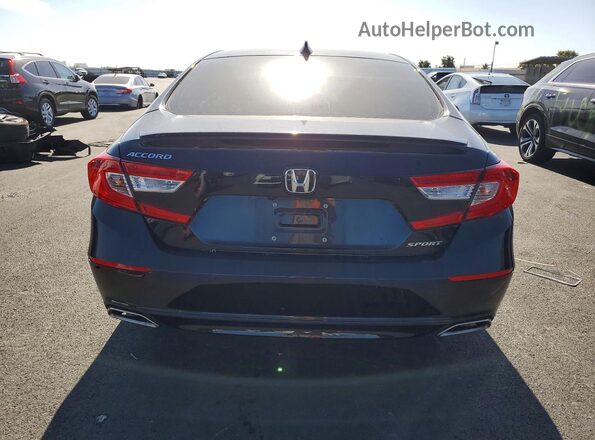 1HGCV1F39NA046113 2022 HONDA ACCORD Black Հետևի տեսք