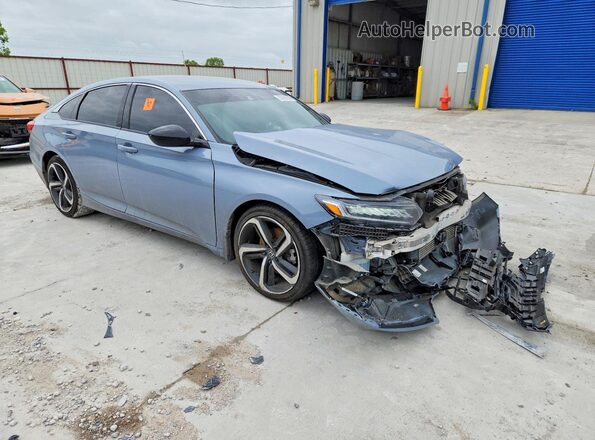1HGCV1F39NA073652 2022 HONDA ACCORD Gray Передня права чверть