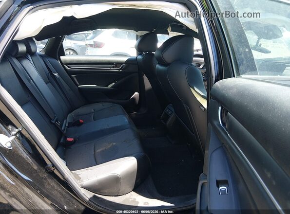 1HGCV1F39NA081783 2022 HONDA ACCORD Black VIN კოდის სტიკერის ხედი