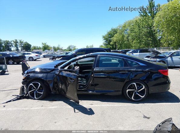 1HGCV1F39NA081783 2022 HONDA ACCORD Black სალონის 360-გრადუსიანი ხედი