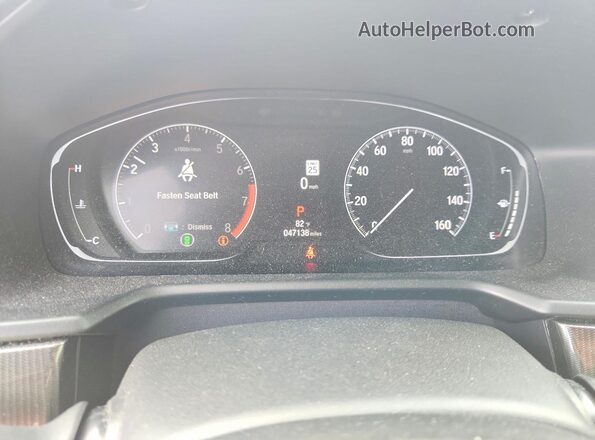 1HGCV1F39NA103748 2022 HONDA ACCORD White ხელსაწყოთა პანელის ხედი