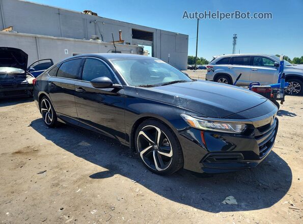1HGCV1F3XJA092012 2018 HONDA ACCORD Black Front right