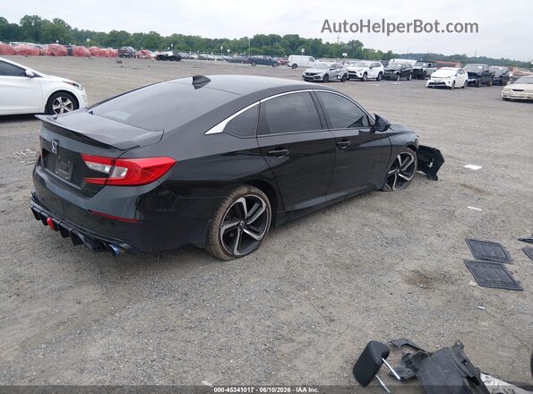 1HGCV1F3XJA094469 2018 HONDA ACCORD Черный Задняя правая четверть