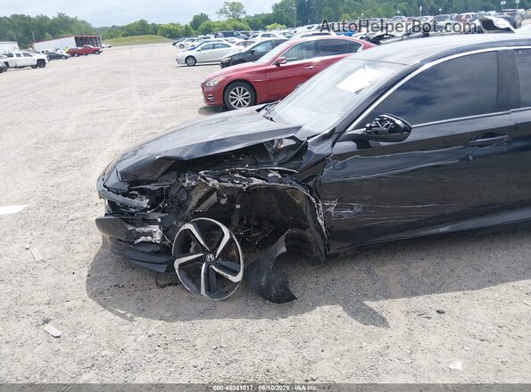 1HGCV1F3XJA094469 2018 HONDA ACCORD Черный Вид спереди