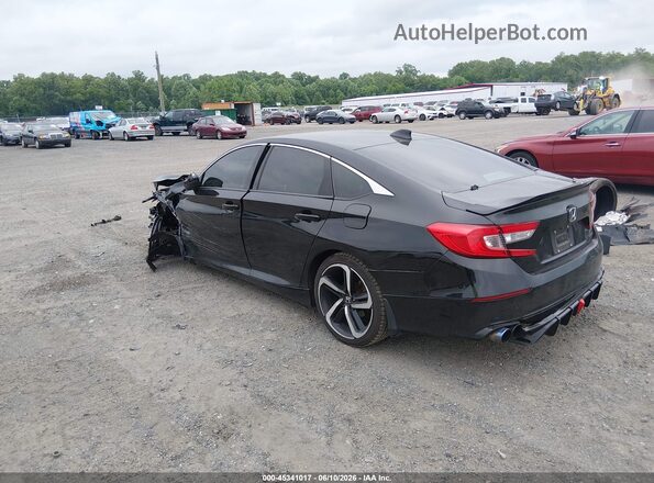 1HGCV1F3XJA094469 2018 HONDA ACCORD Черный Задняя левая четверть