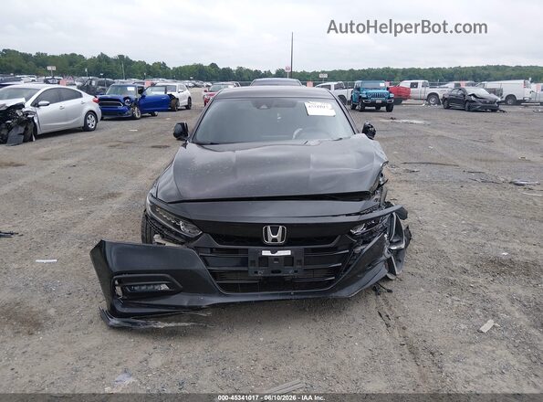 1HGCV1F3XJA094469 2018 HONDA ACCORD Черный Вид панели приборов