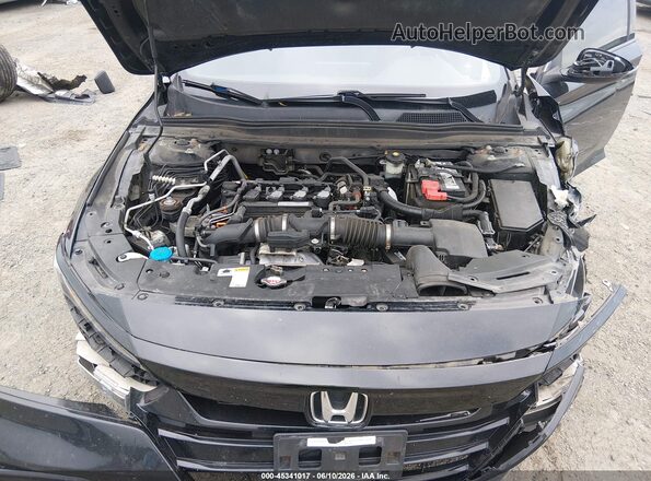 1HGCV1F3XJA094469 2018 HONDA ACCORD Черный Вид сзади
