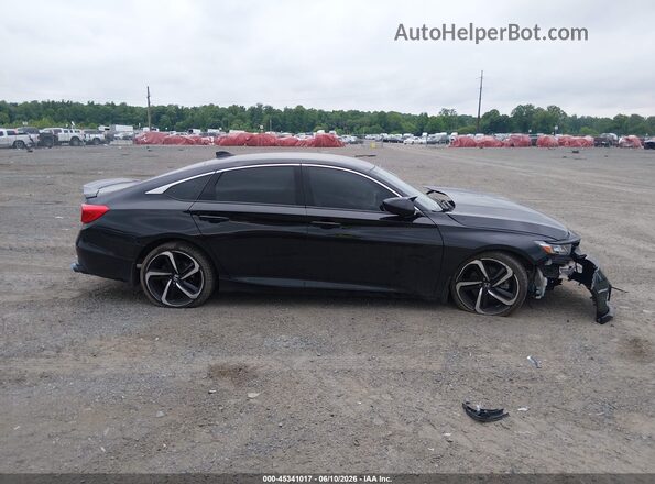 1HGCV1F3XJA094469 2018 HONDA ACCORD Черный Вид щитка приборов