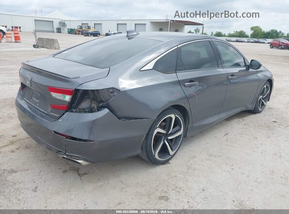 1HGCV1F3XJA122223 2018 HONDA ACCORD Gray Հետևի աջ