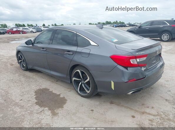 1HGCV1F3XJA122223 2018 HONDA ACCORD Gray Հետևի ձախ