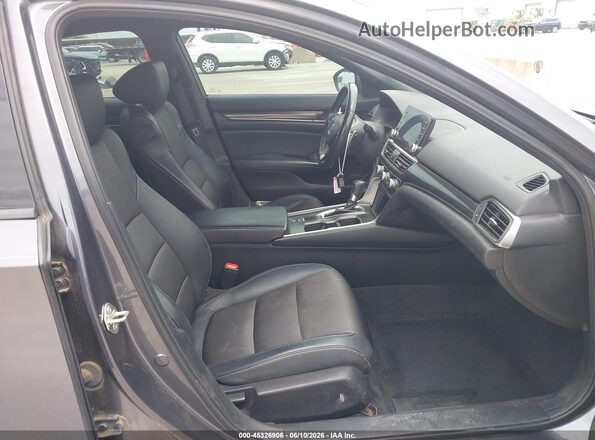 1HGCV1F3XJA122223 2018 HONDA ACCORD Gray Սալոնի դիմացի տեսք