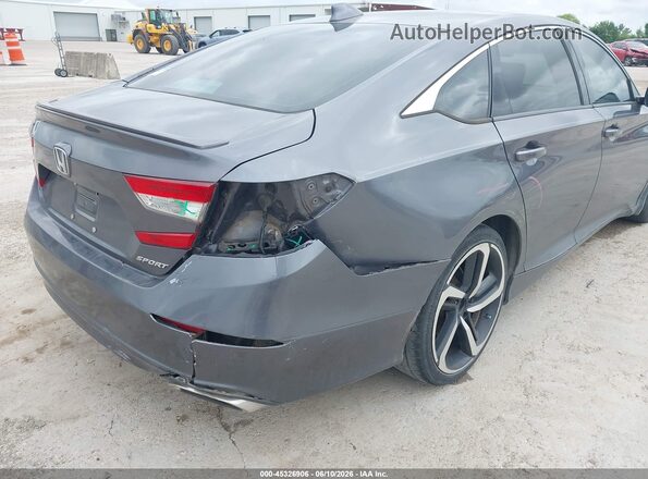 1HGCV1F3XJA122223 2018 HONDA ACCORD Gray Դիմացի տեսք